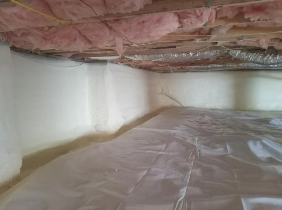 Crawl space encapsulation with closed-cell spray foam for Roof Maintenance in Hilliard